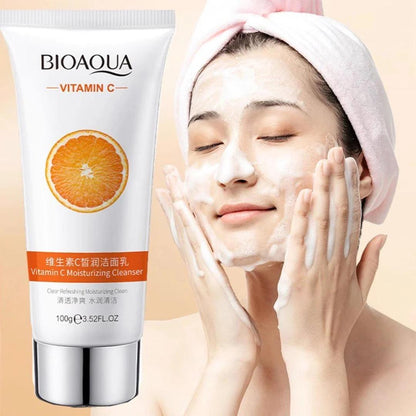 Bioaqua Vitamin C Face wash  Moisturizing Deep Cleansing Cleanser 100g